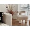 Buy cheap Personalized Modern Fabric Dining Chairs Lambswool Nordic Single Sofa from wholesalers