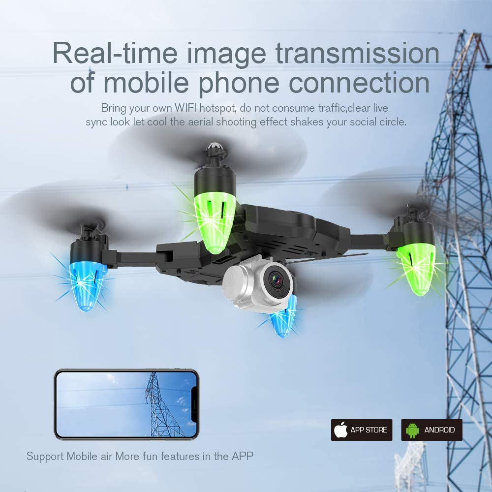 New style WiFi FPV Camera High Hold Mode Foldable Flight Time 18 Minutes 1080P F69 Quadcopter drone with camera