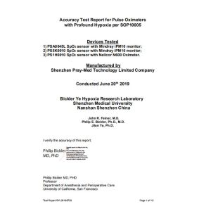 Shenzhen Pray-med Technology Co.,Ltd Certifications