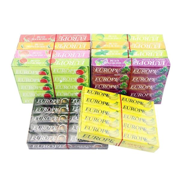 Buy cheap 5 Sticks Fruit Chewing Gum Watermelon Banana Apple Flavor With Halal Sweet from wholesalers