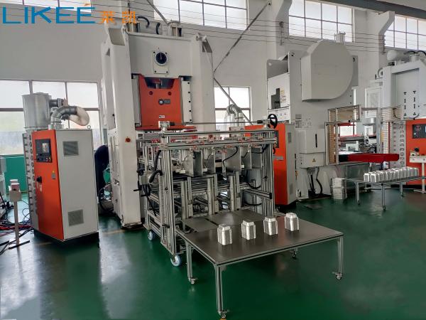 Buy cheap 12000pcs/H Alufoil Aluminum Food Container Manufacturing Machine from wholesalers