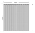 P15 Glass Transparent LED Curtain 72mm Thickness For 4S Shop