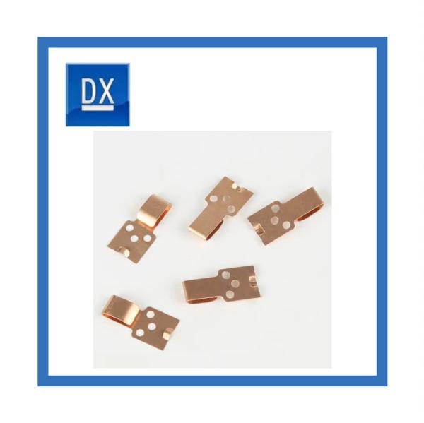 Buy cheap Copper Stamping Electronic Connector Clips Polished Surface from wholesalers