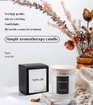 Home Birthday Wedding Atmosphere Luxury Glass Soy Wax Glass Jar Scented Candles