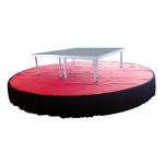 Portable Electric Revolving Stage Lift Platform Heavy Duty Metal Rack