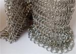 Stainless Steel Chain Mail Metal Mesh Curtains 0.53x3.81mm For Fire Guard