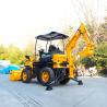 Buy cheap CE EPA Towable Backhoe Loader Farm Construction Agriculture 4 Wheel Drive from wholesalers