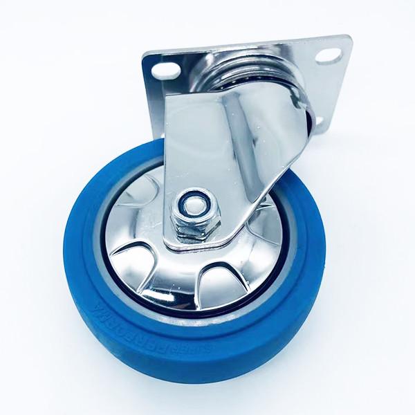 Buy cheap Swivel Plate 3 Inch Blue Stainless York Swivel Caster With Dust Cover from wholesalers