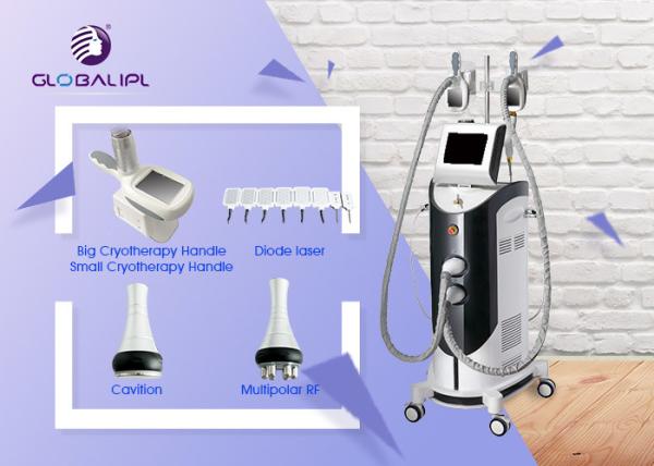 Professional 4 In 1 Cryotherapy RF Cavitation Diode Laser Slimming Machine 1000W