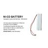Buy cheap 4.8v Nickel Cadmium Battery 1200mAh 1500mAh Nicd Battery Pack from wholesalers
