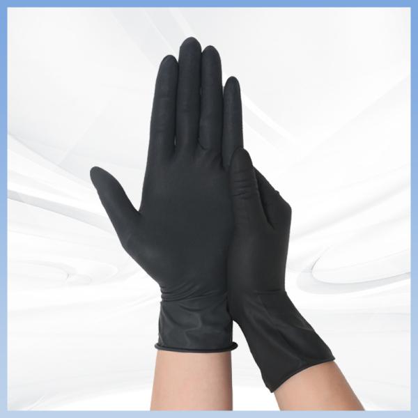 Buy cheap Black Latex Examination Gloves Disposable Latex Powder Free Gloves For Medical Cooking Cleaning from wholesalers