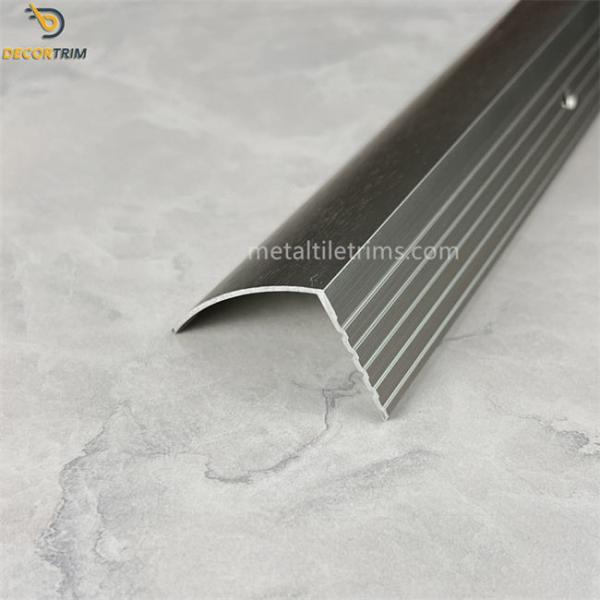 Buy cheap L Shaped Stair Nosing Tile Trim Aluminum Stair Nose 29×44mm Glossy Finish from wholesalers