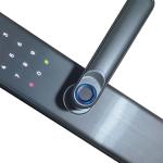 Fingerprint Smart Front Door Locks With Peephole Camera Anti Peep Tuya Remote