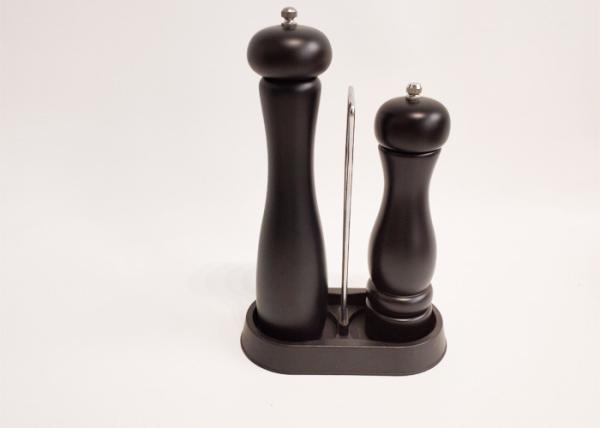 Buy cheap Manual Sustainable Wood Black Wooden Salt And Pepper Grinder Set from wholesalers