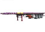 JOST 3 Axles Flatbed Truck Trailer 45 Ton 40 Feet Flatbed Trailer