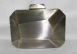 Europe Style Metallic Clutch Bag Handmade Dinner Package Bronze Color