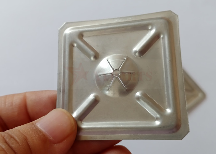 Square Or Round Shape Self Locking Metal Washers For Rock Wool Insulation Pins