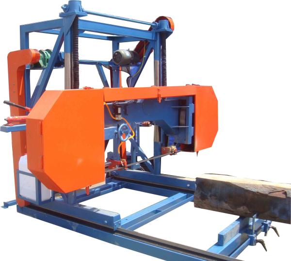 Buy cheap wood working machine electric portable horizontal band saw mill from wholesalers