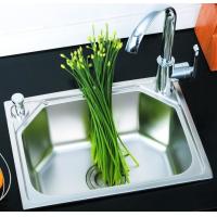 Buy cheap Electroplated Rectangular Stainless Steel Single Bowl Sink Non Porous Corrosion product