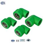 Green Color Injection Mold Socket Pipe Accessories With Brass Insert
