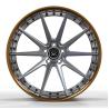 Buy cheap Bronze Polished Lip 2 Piece Forged Wheels Brushed Gun Metal Spokes Discs For Audi S6 Custom Car from wholesalers
