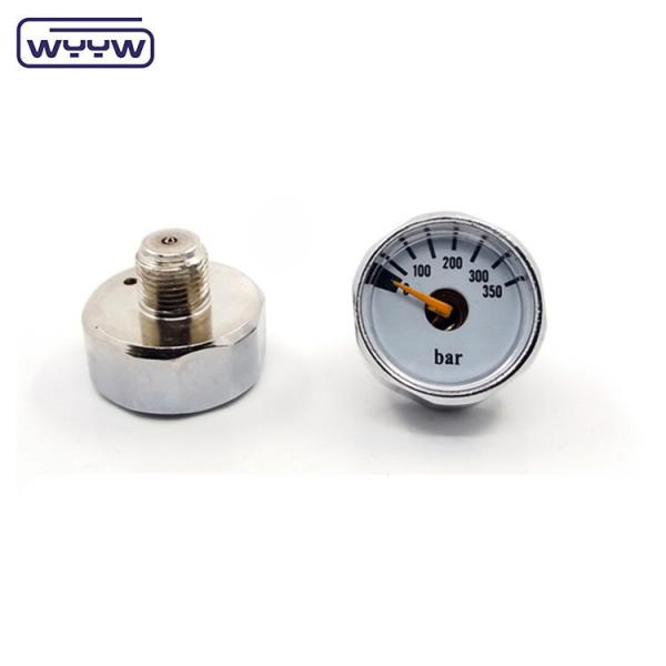 Buy cheap 350 Bar Miniature Pressure Gauge 23mm Brass Case Back Mounting from wholesalers