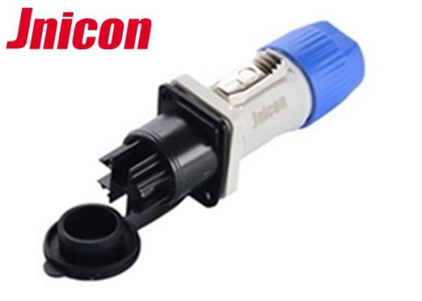 Buy cheap Outdoor 3 Pin Waterproof Power Connector , Blue And Gray LED Screen Connector from wholesalers