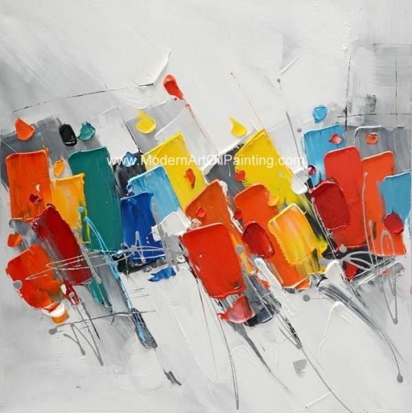Buy cheap Colorful Abstract Oil On Canvas Paintings Modern Art Acrylic Paintings from wholesalers