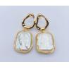 Buy cheap Natural Baroque Pearl Earring Fashion Irregular Pearl Dangle Earrings For Women Baroque Freshwater Pearls Hoop Earrings from wholesalers