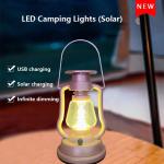 Camping Led Solar Lamp Adjustable Brightness 5v 1.5w For Indoor And Outdoor
