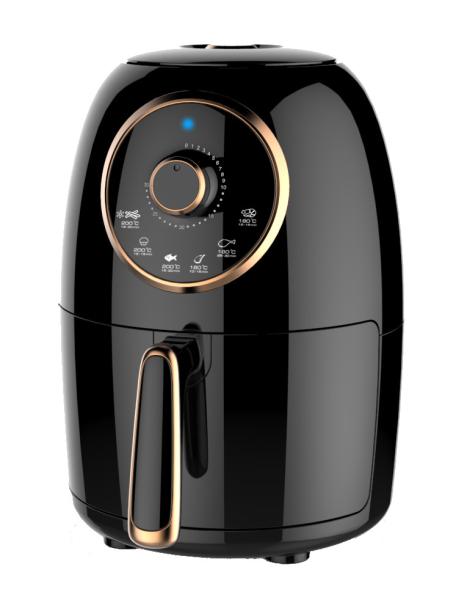 Buy cheap Black Compact Air Fryer Non Stick Coating Easy Cleaning For 1-2 Person Use from wholesalers