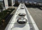 Aluminum Alloy Fuel Tank Semi Trailer 45000L ~50000L With Air Bag Suspension