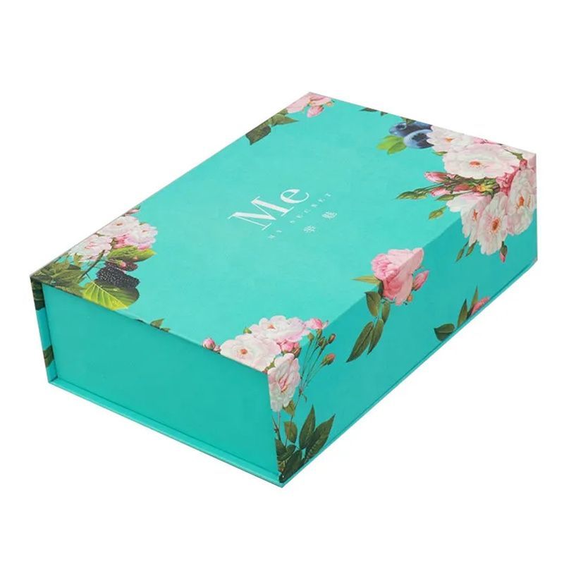 China Wholesale Rigid Custom Logo Printed Book Type Box, Ribbon Clousre Magnetic Paper Packaging Gift Box