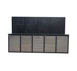 Cold Rolled Steel Workbench Tool Chest Mat Black Industrial Cabinet for Tool