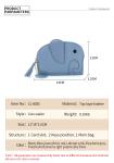FIRST LAYER COWHIDE WOMEN'S COIN PURSE NEW ELEPHANT CREATIVE TASSEL ZIPPER BAG