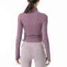 Buy cheap Drawstring Tops Zipper Horse Riding Jacket Soft Women Show Equestrian Clothing from wholesalers