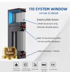 European Standard Soundproof Double Glazing Aluminum Tilt Turn Windows Modern