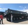 Buy cheap 1310mm Wheel Base Heavy Duty Hydraulic 3 Axles 60-80 Tons Self-dumping Dump Semi Trailer from wholesalers