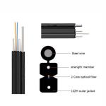Outdoor 4 Core GYXFCH FRP central strength memeber fiberG657A1 FTTH Drop Cable