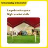 Buy cheap Tent camp Night market stall Mobile parking shed Market yard outdoor camping corner tent from wholesalers