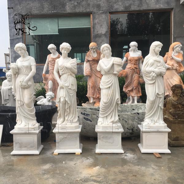 Buy cheap Four Seasons Marble Statues Life Size Greek Goddess Stone Garden Sculpture from wholesalers
