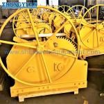 Single Drum Hand Coupling Winch Manual Operation Winch Ship Deck Equipment