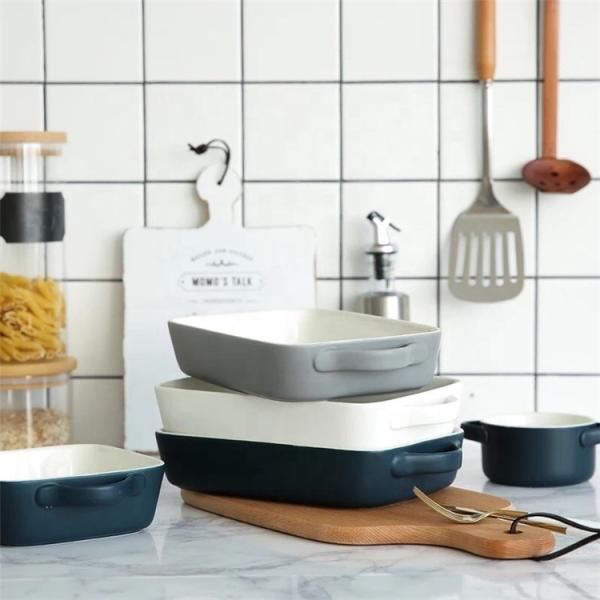 Buy cheap Nordic Style Matt Glaze Ceramic Bakeware Sets Pan Nonstick For Home Hotel Restaurant from wholesalers