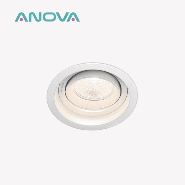 Commercial Recessed Spotlight Frame 75mm Cut-Out GU10/MR16 Aluminum Anti-Glare