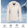Buy cheap 85% Duck Down 15% Poliester Womens Long Puffer Coat With Removable Hood from wholesalers