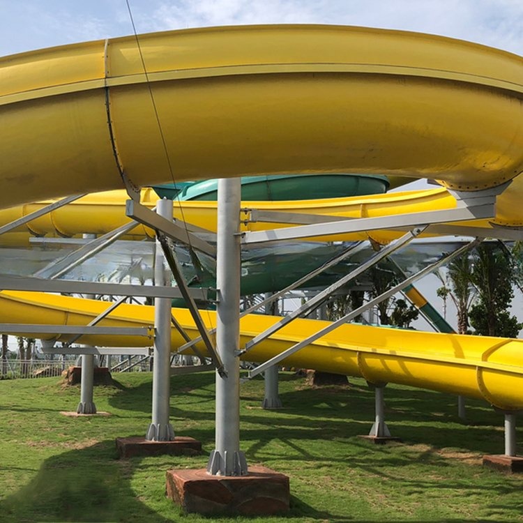 Swimming Pool Amusement Park Fiberglass Thrilling Water Slide
