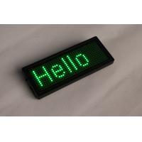 Buy cheap 32KByte LED Scrolling Name Badge Green Color Indoor For Text / Animation product
