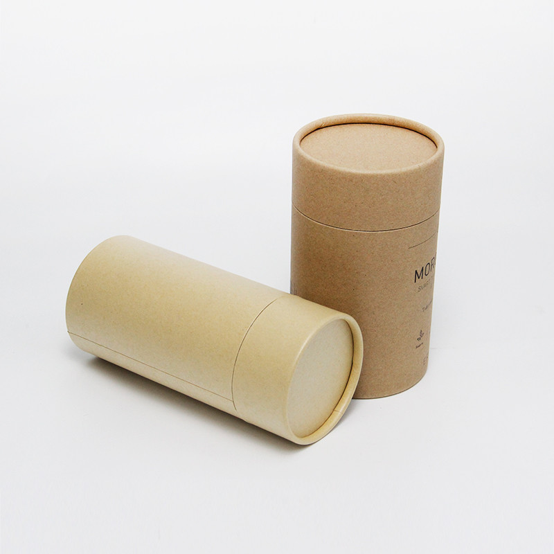 Custom Printed Cylinder Kraft Paper Tube Recyclable Tea Packaging Containers