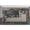 Buy cheap Wood grain MFC kitchen cabinet,Modern kitchen furniture,Kitchen design,L-shape cupboard from wholesalers