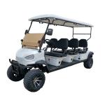 72V 5KW AC System 12 Inch Tire Electric Golf Buggy 6 passenger Lifted Golf Cart